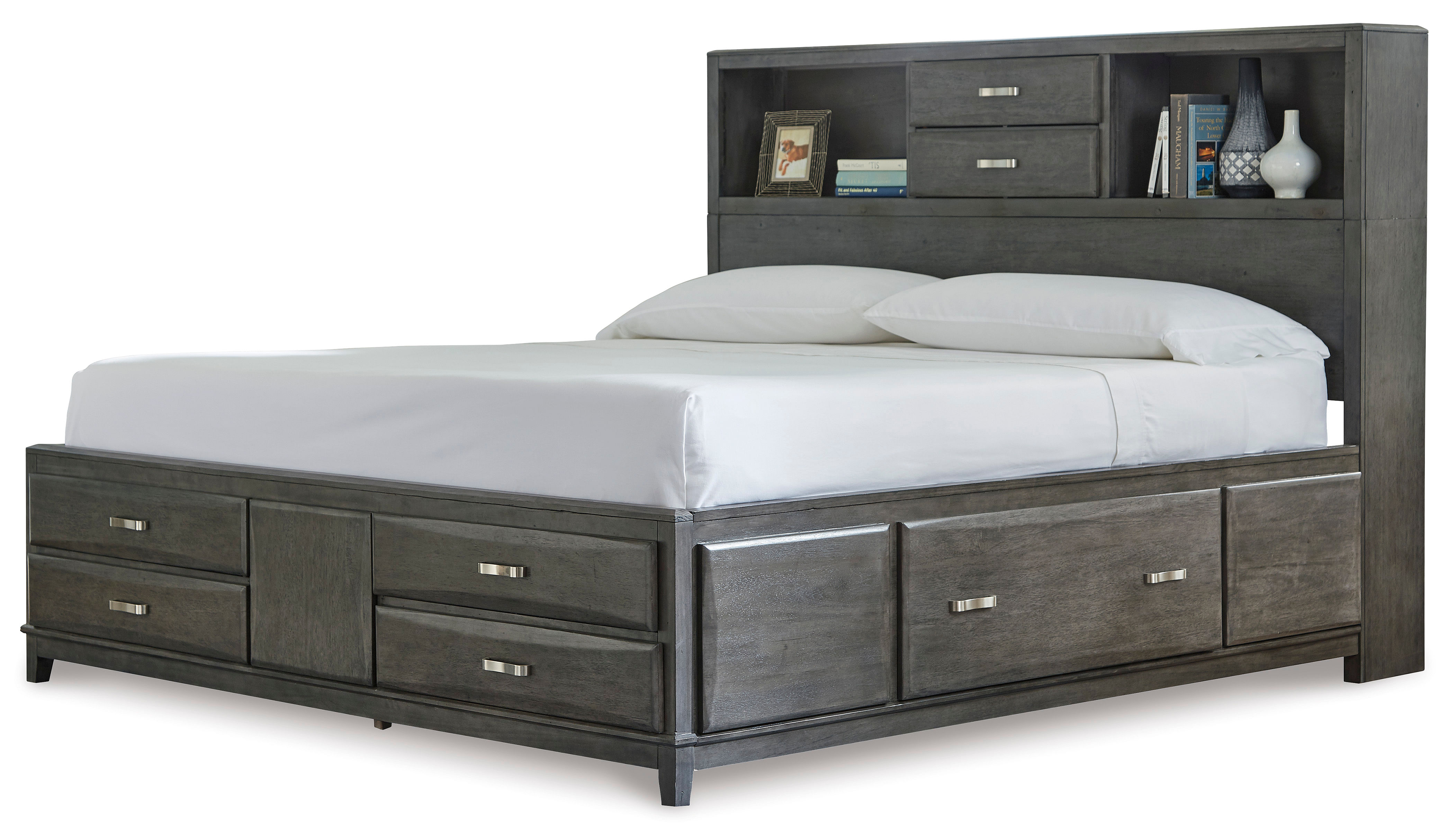 Ashley Furniture - Caitbrook King Storage Bed with 8 Drawers
